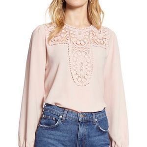 Elegant, blush Halogen top NWOT- never worn.